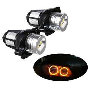 Angel Eye Halo Ring Marker Side Light 2x 10W Replacement for BMW 3 series 2006 2007 2008 BMW E90 E91 Pre-Facelift, Pre-LCI 325i 325xi 328i 328xi 330i 330xi 335i 335xi (Blue Light)
