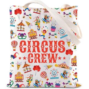 ENSIANTH Circus Crew Gift Circus Monkeys Staff Tote Bag Carnival Lover Gift Clown Showman Shoulder Bag Ringmaster Gift