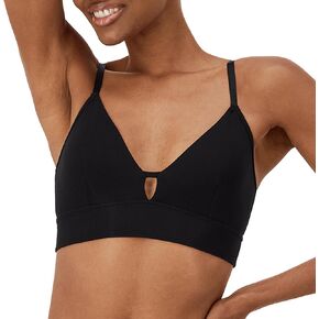 Hanes Women's Originals Supersoft Triangle, Viscose from Bamboo Longline Bralette