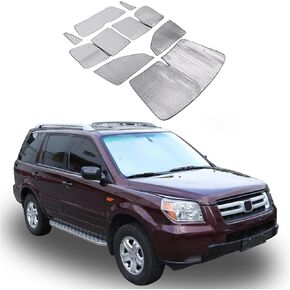 Windshield Sun Shade Compatible with Honda Pilot 2003 2004 205 2006 2007 2008, All Windows Sun Visor Protector, Foldable Car Reflective Blocker UV Rays and Heat
