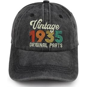 90th 80th 70th 60th 50th 40th 30th Birthday Gifts for Men Women, Vintage 1935 1945 1955 1965 1975 1985 1995 Hat