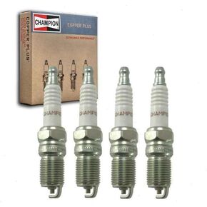 4 pc Champion Copper Plus Spark Plugs compatible with Ford Focus 2.0L 2.3L L4 2003-2011