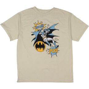DC Comics Boys' Batman Retro Comic Design Graphic Print Youth T-Shirt