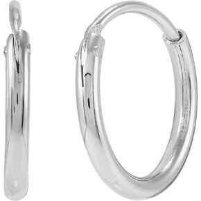 Silpada 'Endless Cycle' Hoop Earrings in Sterling Silver