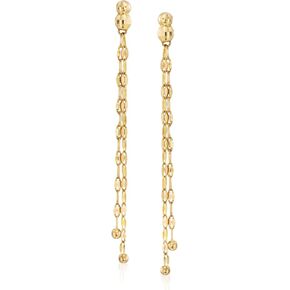 Ross-Simons 14kt Yellow Gold Lumachina Drop Earrings
