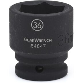 GEARWRENCH 3/4" Drive Standard Impact Metric Socket 36mm, 6 Point - 84847