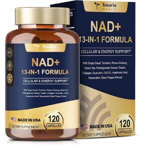 NAD Supplement for Women Men with nicotinamide riboside resveratrol,Quercetin, Betaine Boost NAD+ Levels NAD Plus Supplement for Anti Aging, Energy, Immune, Focus 120 Capsules