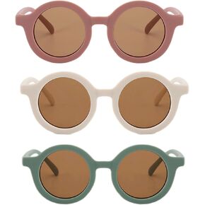 Cute Round Toddler Sunglasses for Kids Girls Boys UV400 Protection De Sol Gafas Ages2-10 Baby Sun Glasses