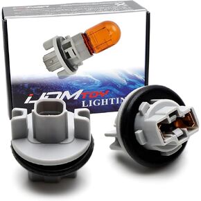 iJDMTOY Pair OE-Spec 7440 Turn Signal Blinker Light Adapter Socket Compatible with Honda Civic Odyssey Fit Insight Pilot, Acura ILX MDX RSX, etc