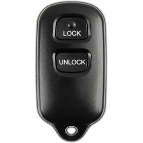 KeylessOption Key Fob Replacement for 1999 2000 2001 2002 2003 2004 2005 2006 2007 2008 Toyota Camry Solara Sienna Corolla Matrix Keyless Entry Remote, 2-Button Panic GQ43VT14T, Self Programming