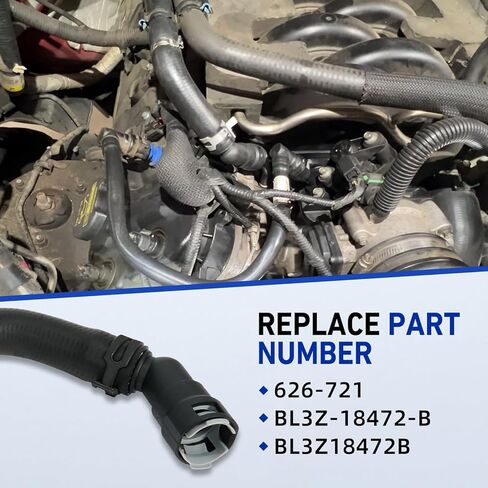 مجموعة خرطوم سخان HVAC متوافقة مع Ford F-150 2011-2014، Lincoln Mark LT 2011-2014، 5.0L V8#Replace 626-721 BL3Z18472B مجموعة خرطوم سخان المحرك in Kuwait