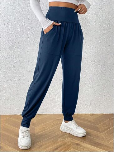 Milumia Women's High Waist Jogger Pants with Pockets Exercise Gym Fitness Trousers in Saudi Arabia