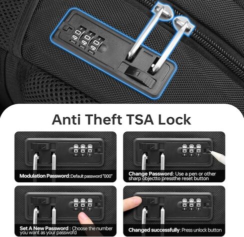 Omnpak حقيبة ظهر للكمبيوتر المحمول للسفر للرجال مضادة للسرقة ومقاومة للماء حقيبة ظهر جامعية مع شحن USB معتمد من شركة الطيران وحقيبة ظهر يومية متعددة الوظائف للنساء تناسب أجهزة الكمبيوتر المحمولة مقاس 15.6 بوصة in Kuwait