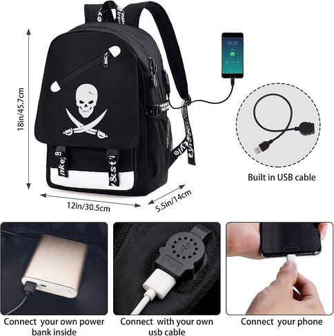 Anime Laptop Backpack for Boys, Astronaut School Bags Bookbags for Teen Boys in Saudi Arabia