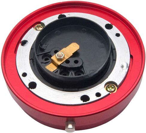 محول محور عجلة القيادة العالمي من MASO سريع الفك، طقم بوس نحيف عالي القوة 6 فتحات لسباق عجلة القيادة للتعديل (أسود) in Kuwait