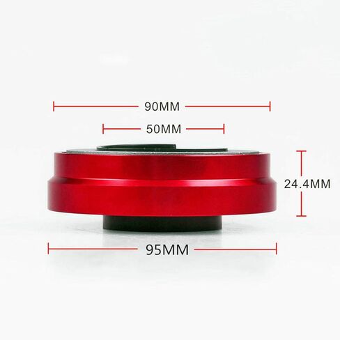 محول محور عجلة القيادة العالمي من MASO سريع الفك، طقم بوس نحيف عالي القوة 6 فتحات لسباق عجلة القيادة للتعديل (أسود) in Kuwait