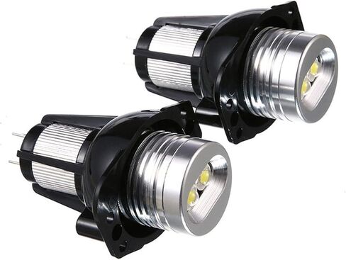 Angel Eye Halo Ring Marker Side Light 2x 10W Replacement for BMW 3 series 2006 2007 2008 BMW E90 E91 Pre-Facelift, Pre-LCI 325i 325xi 328i 328xi 330i 330xi 335i 335xi (Blue Light) in Kuwait