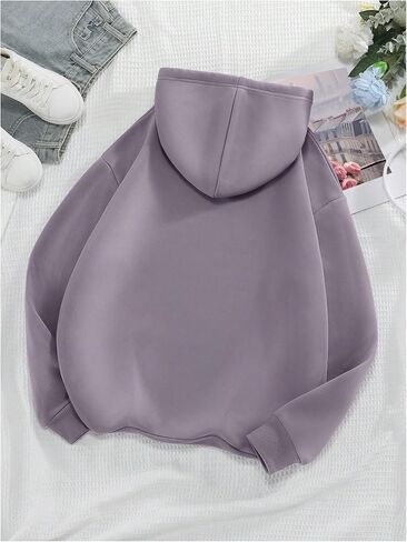 SHENHE Women's Drop Shoulder Moon Star Print Graphic Drawstring Hoodie Sweatshirt Pullover in Saudi Arabia