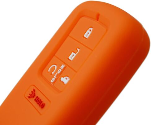 Orange Silicone Remote Key Fob Cover Case Protector for Honda Civic Accord Pilot CR-V 5 Buttons Ridgeline Passport in Kuwait