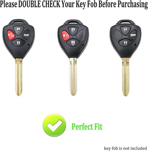 TPU Key Fob Cover Case Compatible with Toyota Scion Tc Camry Rav4 Corolla 4Runner Yaris Matrix Venza Avalon in Kuwait