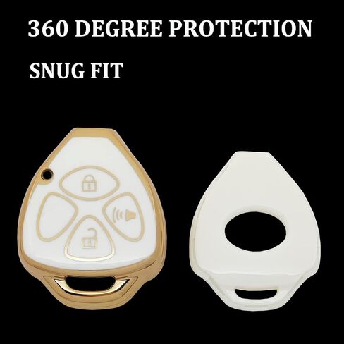 TPU Key Fob Cover Case Compatible with Toyota Scion Tc Camry Rav4 Corolla 4Runner Yaris Matrix Venza Avalon in Kuwait