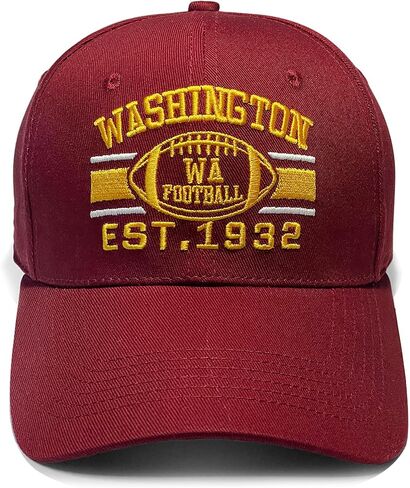 Football Team Fans Hat Custom Embroidered Baseball Cap Apparel Gifts for Adult Snapback Adjustable Breathable… in Saudi Arabia
