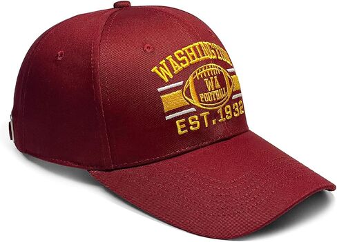 Football Team Fans Hat Custom Embroidered Baseball Cap Apparel Gifts for Adult Snapback Adjustable Breathable… in Saudi Arabia