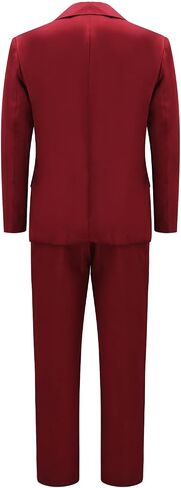 Mens Betelgeuse Costume Red Wedding Suit Costume Halloween Horror Funny Couple Outfit Blazer in Saudi Arabia