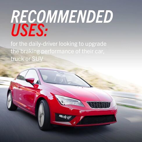 وسادات من ألياف الكربون الخلفية Z23 من باور ستوب K6107 مع مجموعة دوارات الفرامل المحفورة والمشقوقة لسوبارو كروستريك 2016-2022 | 2014-2018 فورستر 2.5 لتر | امبريزا 2012-2022 | 2013-2015 الخامس عشر كروستريك in Kuwait