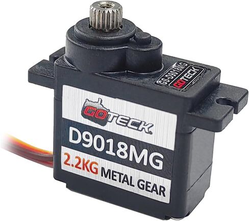 GOTECK 2PCS 17g Full Metal Gear Digital Servo, with 25T Servo Horn for 1/18 1/16 1/14 RC Car Model Boat Fixed-Wing Helicopter Airplane Robot Toy in Saudi Arabia