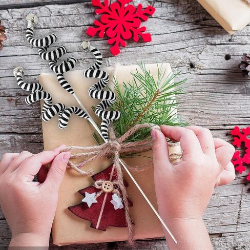 4PC Set Red/White Christmas Tree Decoration Woolen Bells Curly Pick, Christmas Ornaments Home Office Party in Saudi Arabia