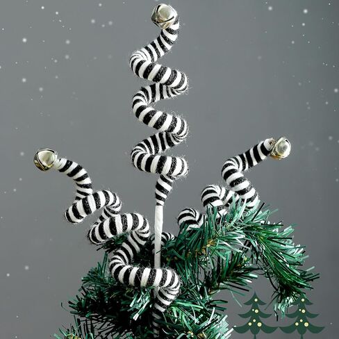 4PC Set Red/White Christmas Tree Decoration Woolen Bells Curly Pick, Christmas Ornaments Home Office Party in Saudi Arabia