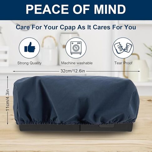 Mask Cover | Protective Dust Cover | Keeps Supplies Clean and Protected | Storage Bag with Strap + Dust Cover, Protect Your Machines Compatible with Sleep Apnea & BiPAP Machines in Kuwait
