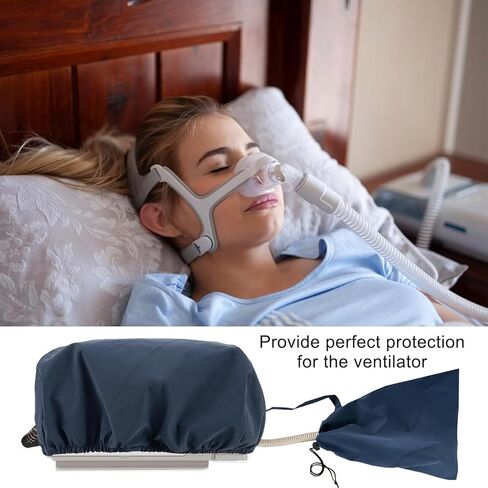 Mask Cover | Protective Dust Cover | Keeps Supplies Clean and Protected | Storage Bag with Strap + Dust Cover, Protect Your Machines Compatible with Sleep Apnea & BiPAP Machines in Kuwait