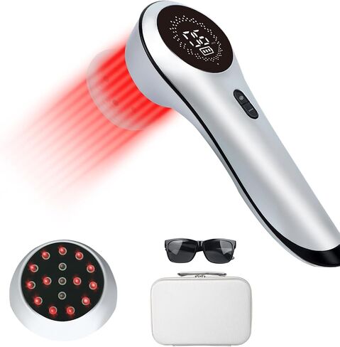4400mAh Rechargeable Infra Red Light Therapy Device for Pain Relief, Canker Sore Blue Light Treatment Machine Ear Nose Mouth Lip Cold Sore Knee Feet Joint Muscle Back Removable Tip Dog Pet in Saudi Arabia