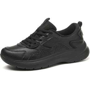 Non-Slip Shoes for Women Food Service Slip Resistant Work Shoes for Restaurants Lace up Shoes