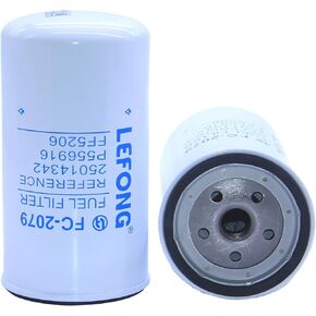 FC-2079 Fuel Filter Compatible with Detroit Series 60 Replaces 23518482, 23530707, P556916, FF5620, BF5810, LFP816F, 33120, BF581, 23518530, 23530645, 23533726, 25010778, 25014342 (Pack of 1)