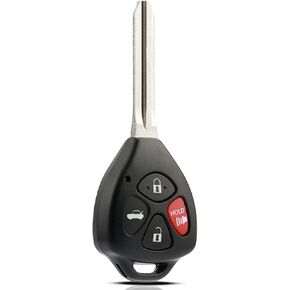Key Fob Replacement Fits for 2007-2011 Toyota Camry / 2009-2010 Corolla Remote Control Keyless Entry Head Key FCC ID: HYQ12BBY,89070-06232, 4D67 (H) Chip, 4 Buttons
