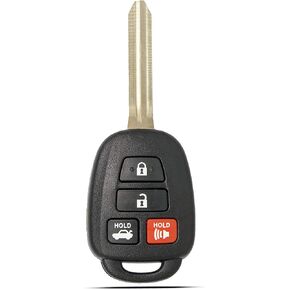 Key Fob Keyless Entry Fits for Toyota Corolla Camry Tacoma 2014 2015 2016 2017 2018 2019 Remote Control Head Key Replacement HYQ12BDM, HYQ12BEL 89070-02880 with H Chip