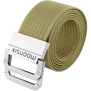 أحزمة شبكية من النايلون من Moonsix للرجال، طراز عسكري تكتيكي، حزام رجالي بإبزيم على شكل حرف D بعرض 1.5 بوصة in Kuwait