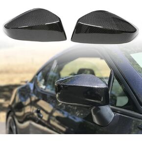 Mirror Caps Covers Fits for Subaru BRZ Toyota 86 Scion FR-S Coupe Real Carbon Fiber Side Door Rearview Mirror Cap Trim Direct Add-on Type