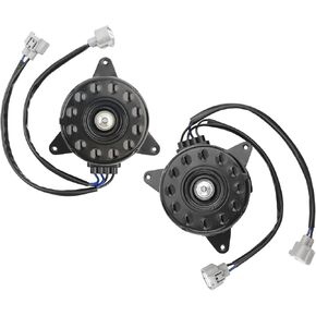 Left and Right Engine Cooling Fan Motor Compatible with Nissan GT-R R35 2009-2021 Replace 21487-JF00B 21487-JF01B