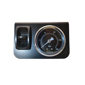 NYSUS in Cab Single Air Gauge Control Kit with Paddle Valve and Air Fittings for Air Suspension Controller (Paddle Switch)