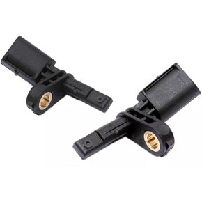 2Pcs Front Left Right ABS Wheel Speed Sensor Compatible with Volkswagen Amarok Beetle Bora Caddy CC Golf GTI Passat for A3 Q3 S3 TT for Carrera GT Replaces ALS430 ALS467 1KD927803 1KD927804