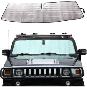 Windshield Sunshade Foldable Reflective Sun Visor Compatible with Hummer H2 2003-2007, Auto Interior Sun Protection Visors, Keeps Your Vehicle Cool, 1PCS, Fit for H2