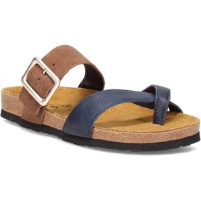 NAOT Footwear Women's Fresno Sandal Soft Ink Lthr/Antique Brown Suede 10 M US