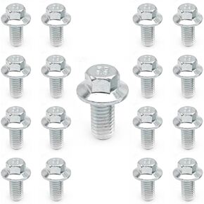 17Pcs 5/16-18 Automatic Trans Hex Flange Bolts Replacement for Chevrolet TH350 TH400 Powerglide Replacement for Ford AOD FMX C4 C5 C6 Transmission Pan Bolts