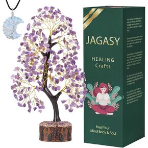 Black Tourmaline - Chakra Tree, Crystal Tree, Spiritual Trees, Crystal Tree of Life - Home Decor, Spiritual Gifts, Artificial Trees, Crystal Gifts, Opalite Crystal, Moon Crystal Necklace