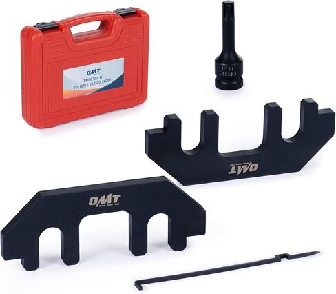 مجموعة أدوات تثبيت عمود الحدبات Orion Motor Tech 303-1248، مجموعة حامل محاذاة توقيت المحرك مع حامل كام 303-1530 حامل شد سلسلة وحقيبة تخزين متوافقة مع 3.5L 3.7L 4L Ford Lincoln Mercury in Saudi Arabia