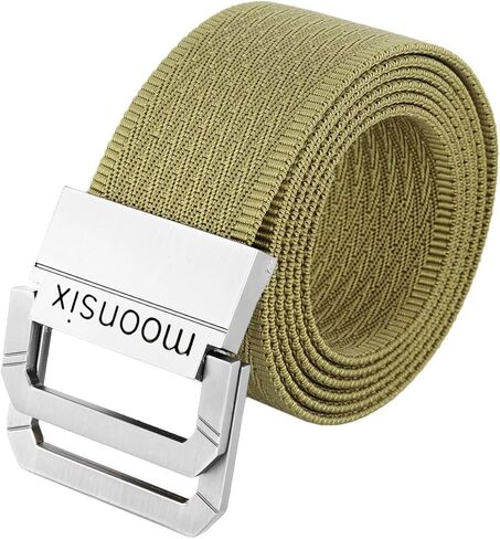 أحزمة شبكية من النايلون من Moonsix للرجال، طراز عسكري تكتيكي، حزام رجالي بإبزيم على شكل حرف D بعرض 1.5 بوصة in Kuwait